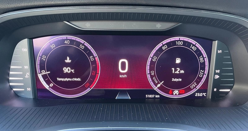 Skoda Octavia cena 102900 przebieg: 51836, rok produkcji 2020 z Ciechocinek małe 211